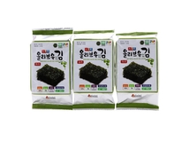 Rong biển Hàn Quốc ăn liền Garimi dầu Oliu gói x 3 (bán lẻ)