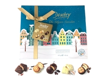 Bánh quy Desobry Luxury Belgian Biscuits mix 5 vị 420g hộp xanh