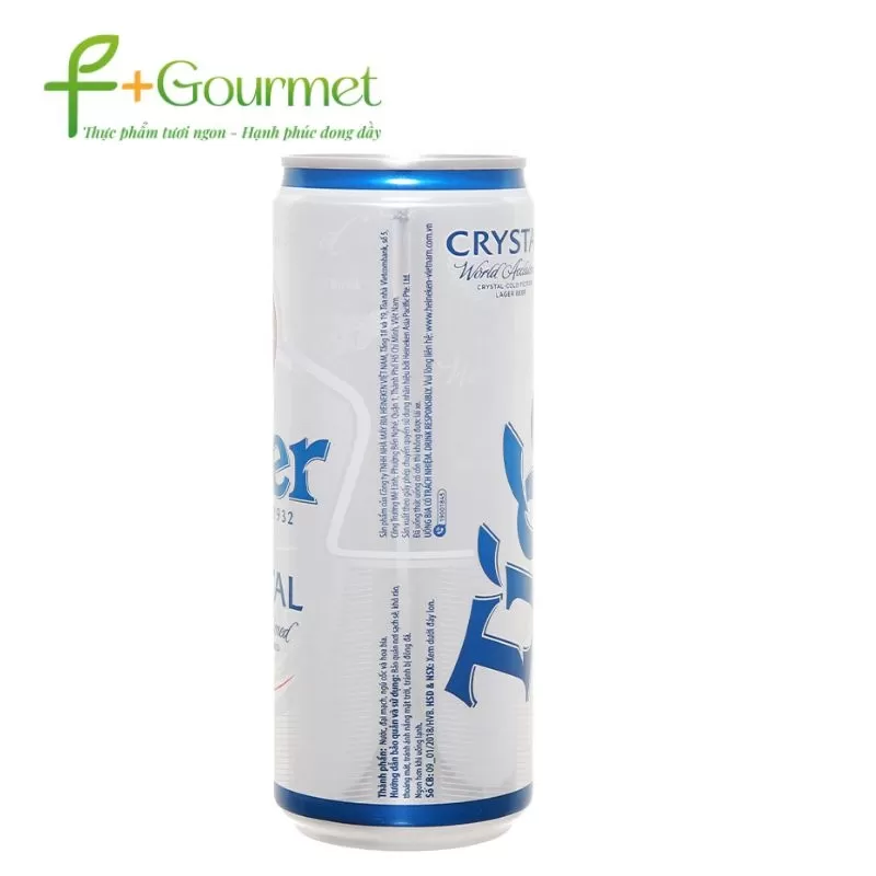 Bia Tiger Crystal Bạc lon 330ml ngon