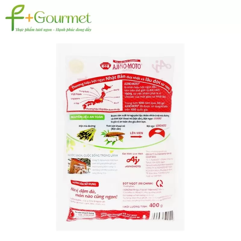 Bột ngọt Ajinomoto cánh to gói 400g chính hãng