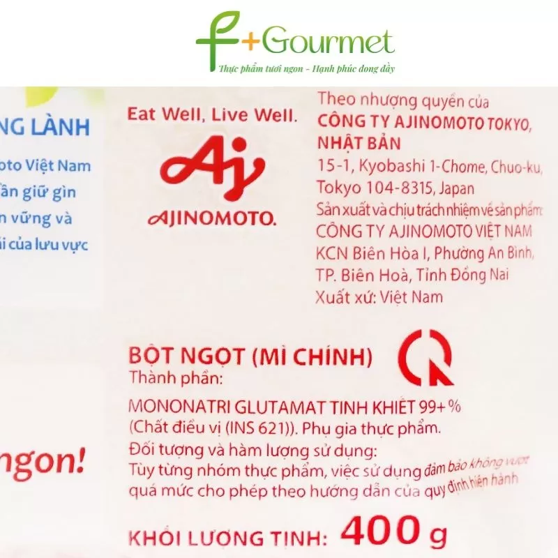 Bột ngọt Ajinomoto cánh to gói 400g giá tốt